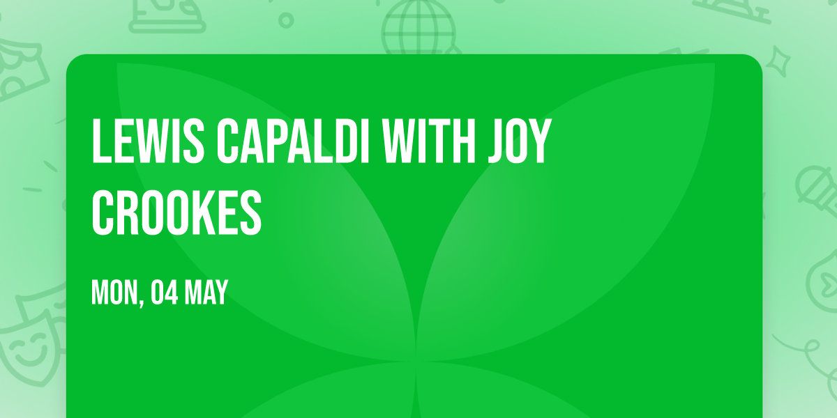 Lewis Capaldi with Joy Crookes