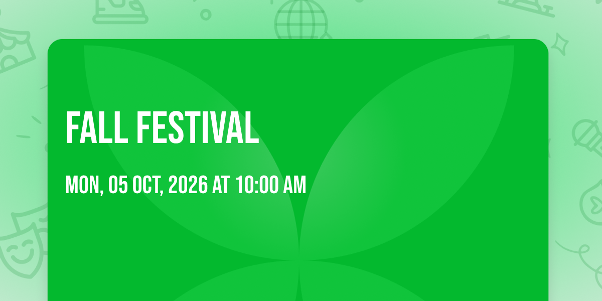 Fall Festival, 202 W Fox St, Caldwell, TX 77836-1535, United States, 5 ...