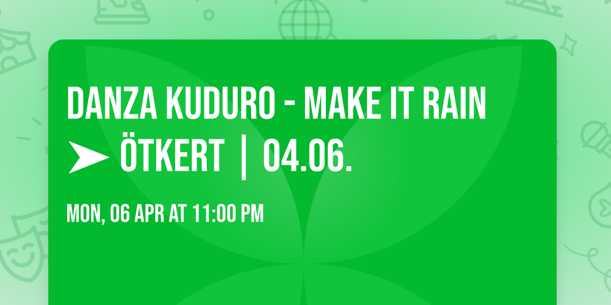 DANZA KUDURO - MAKE IT RAIN \u27a4 \u00d6TKERT | 04.06.
