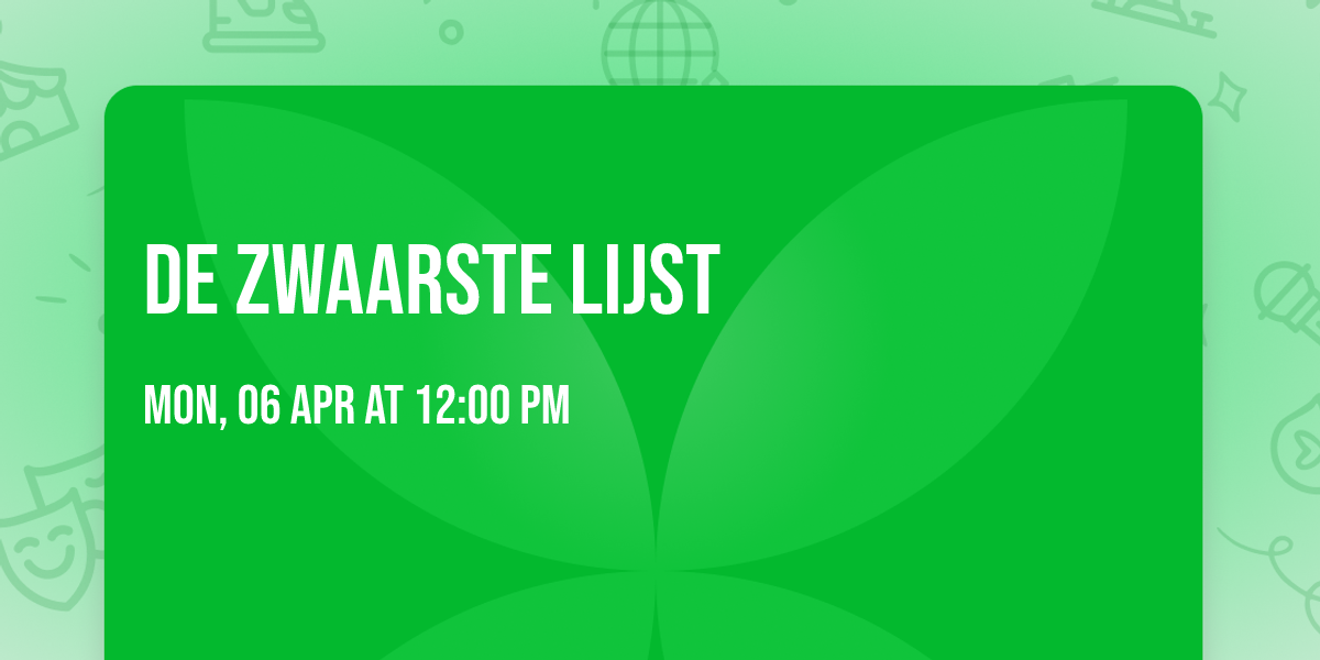 De Zwaarste Lijst 