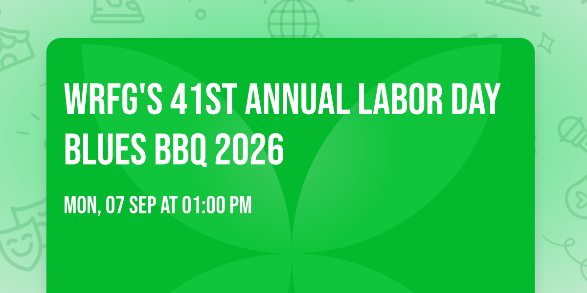 WRFG's 41st Annual Labor Day Blues BBQ 2026