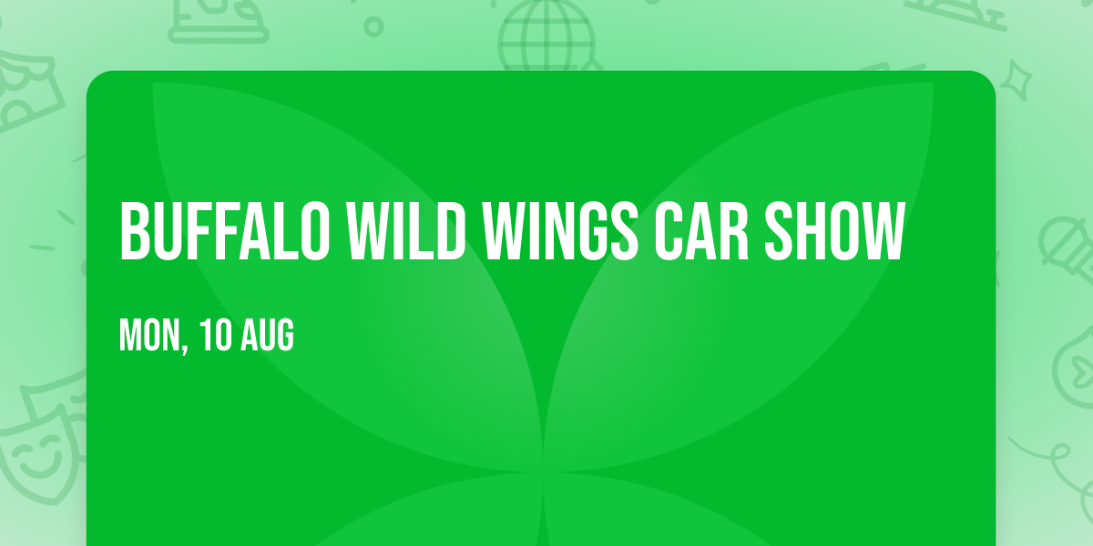 Buffalo Wild Wings Car Show