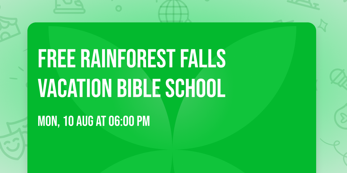 FREE Rainforest Falls Vacation Bible School