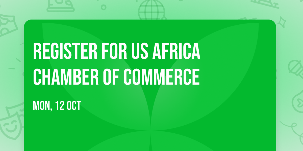 Register For US Africa Chamber of Commerce