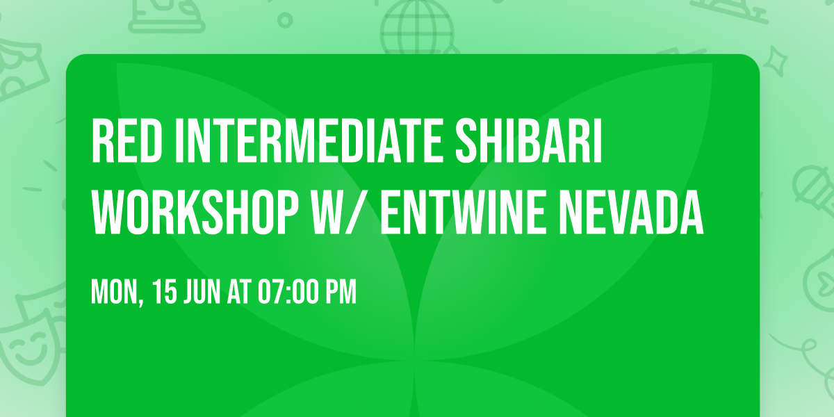 Red Intermediate Shibari Workshop w\/ Entwine Nevada