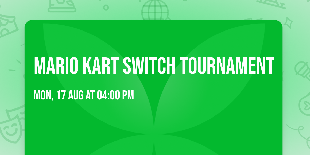 Mario Kart Switch Tournament