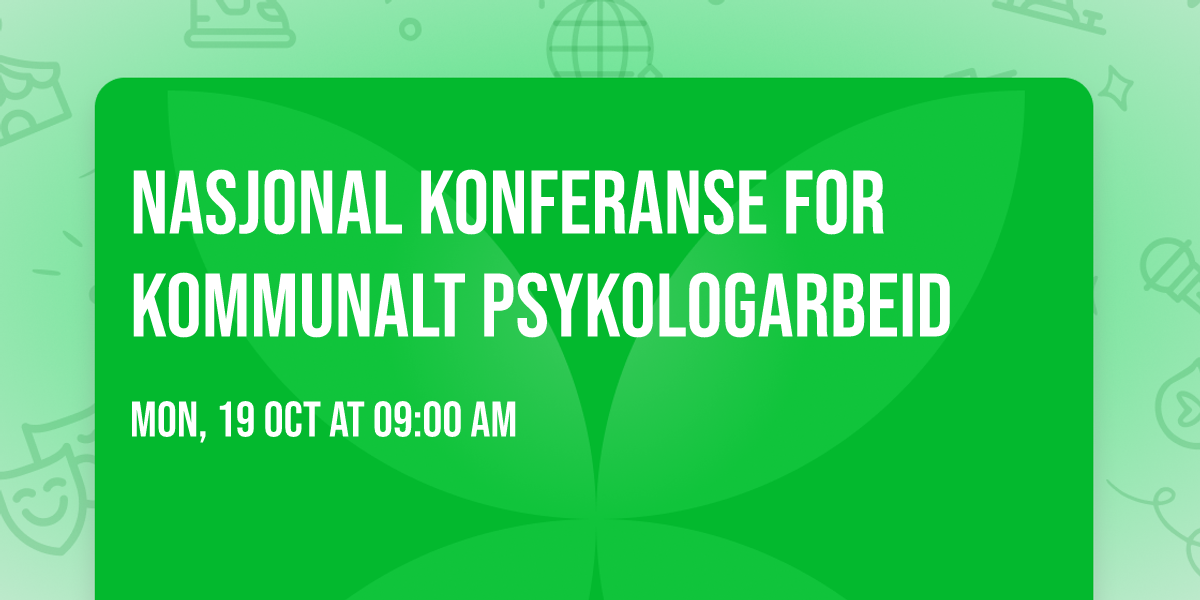 Nasjonal konferanse for kommunalt psykologarbeid