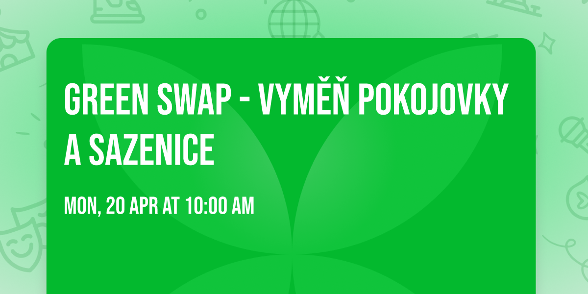 Green swap - vym\u011b\u0148 pokojovky a sazenice