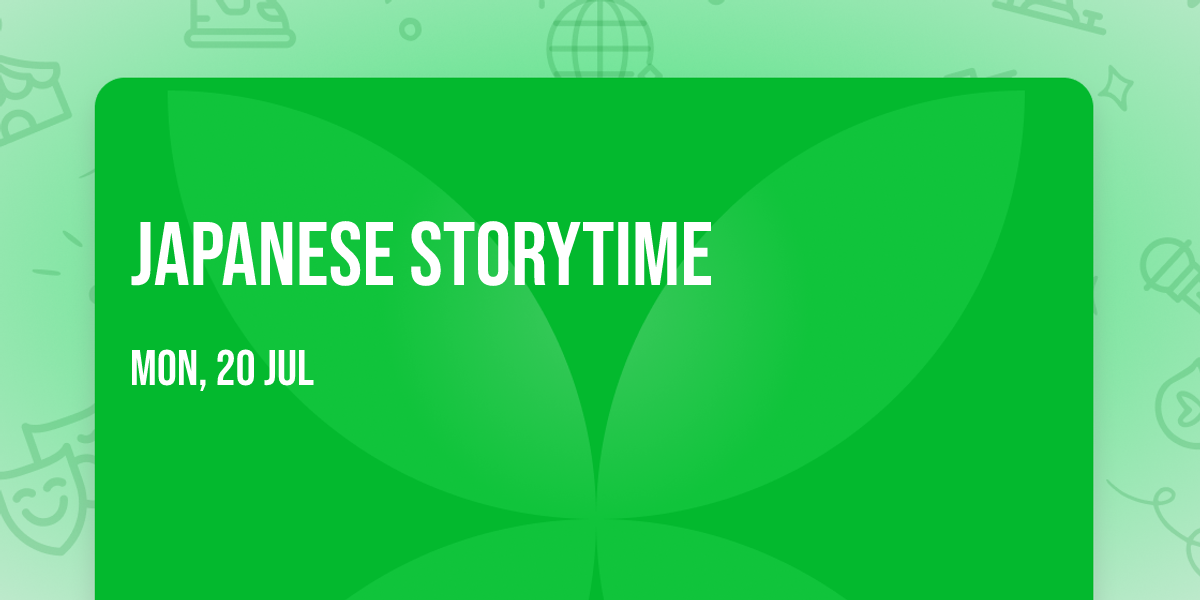 Japanese Storytime