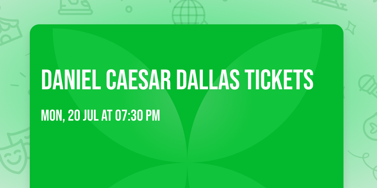 Daniel Caesar Dallas Tickets