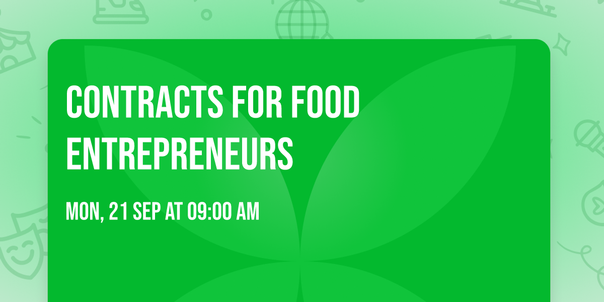 Contracts for Food Entrepreneurs