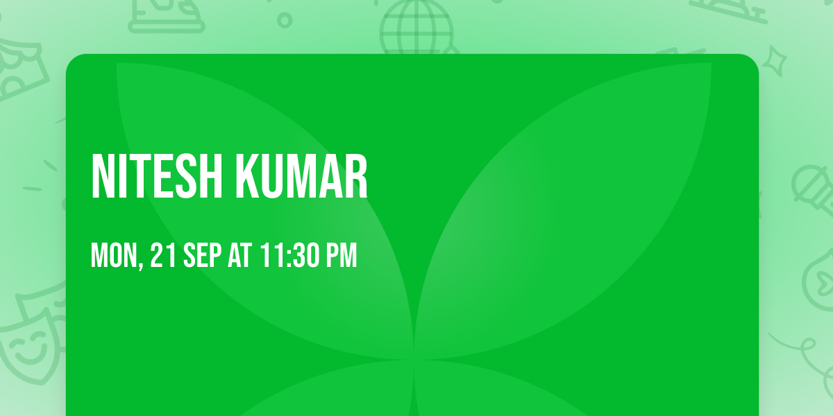 Nitesh Kumar 