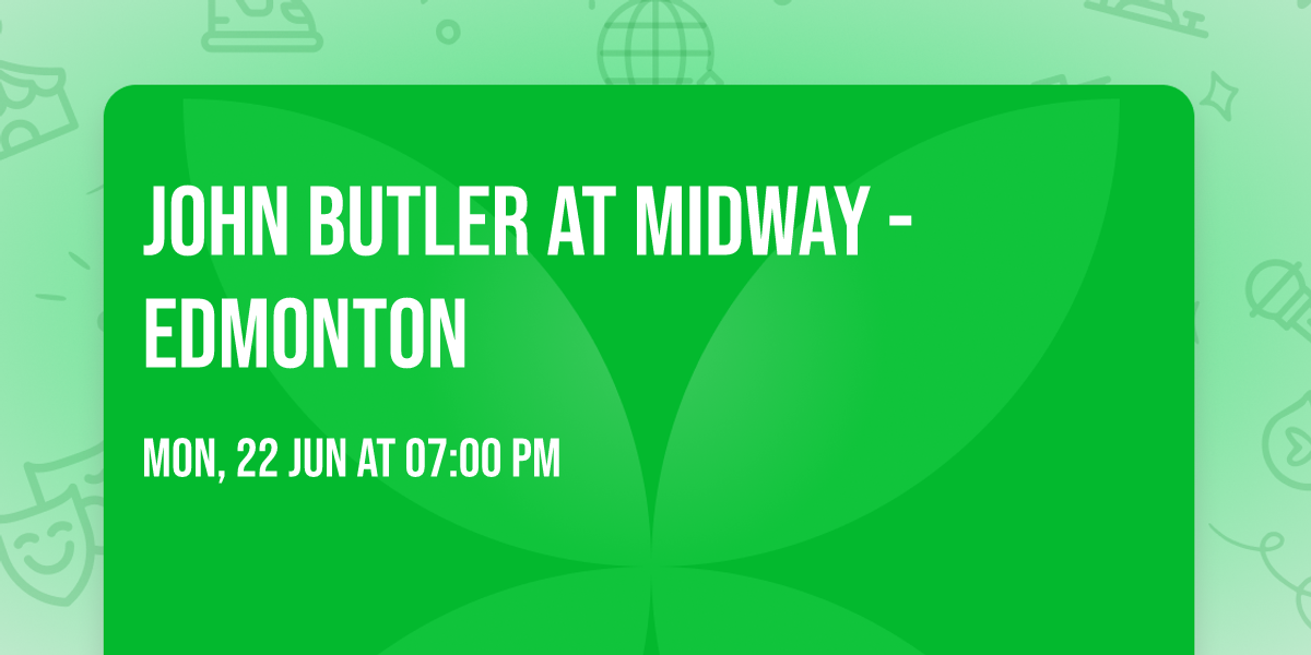 John Butler at Midway - Edmonton