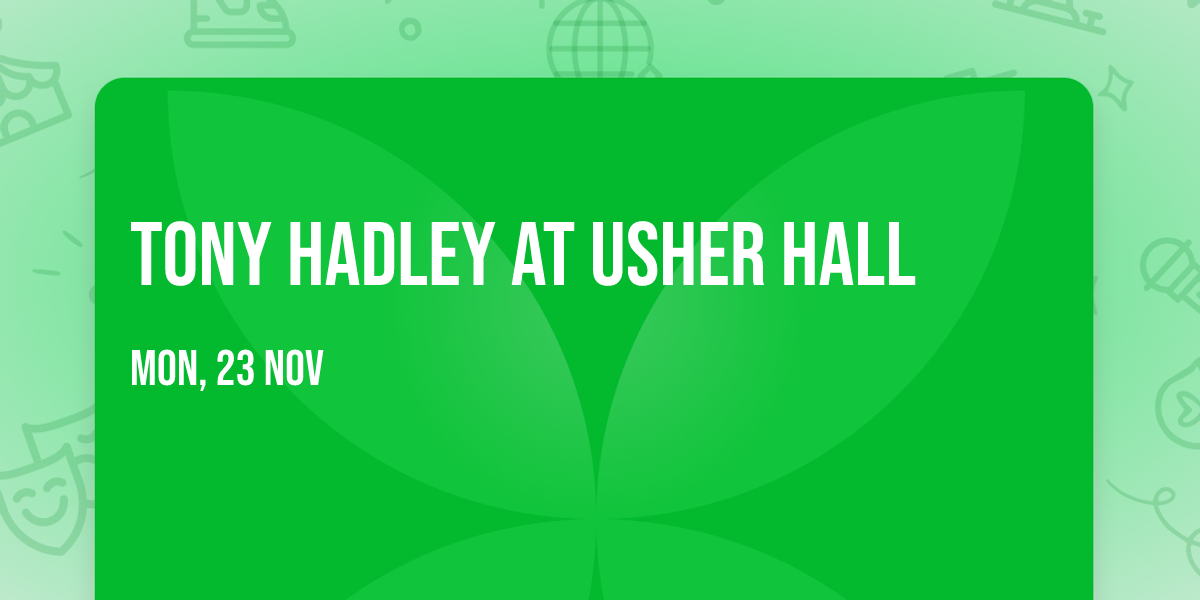 Tony Hadley at Usher Hall