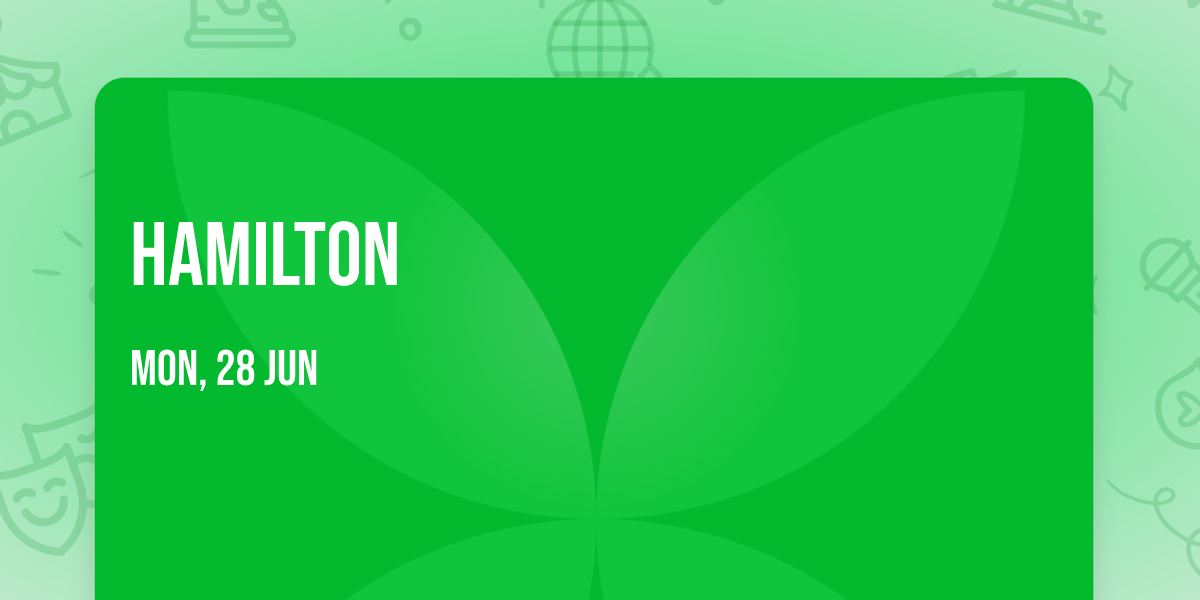 Hamilton — Northern Alberta Jubilee Auditorium