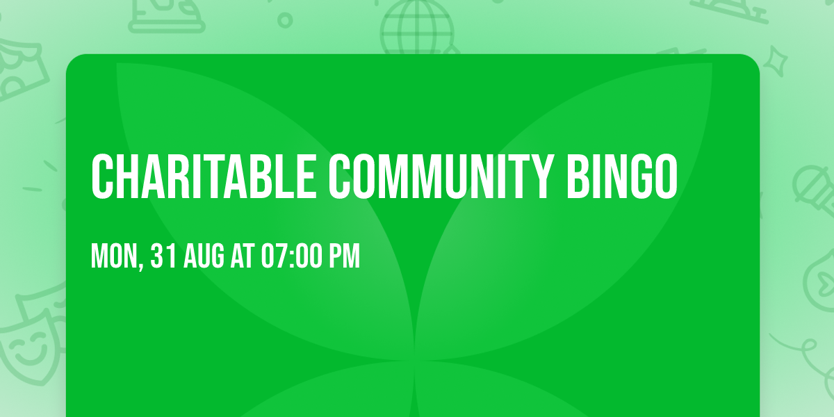 Charitable Community Bingo
