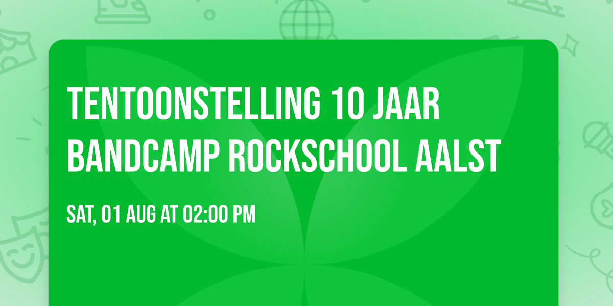 Tentoonstelling 10 jaar bandcamp Rockschool Aalst 