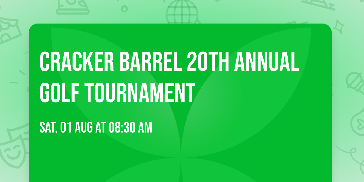 Cracker Barrel 20th Annual Golf Tournament 