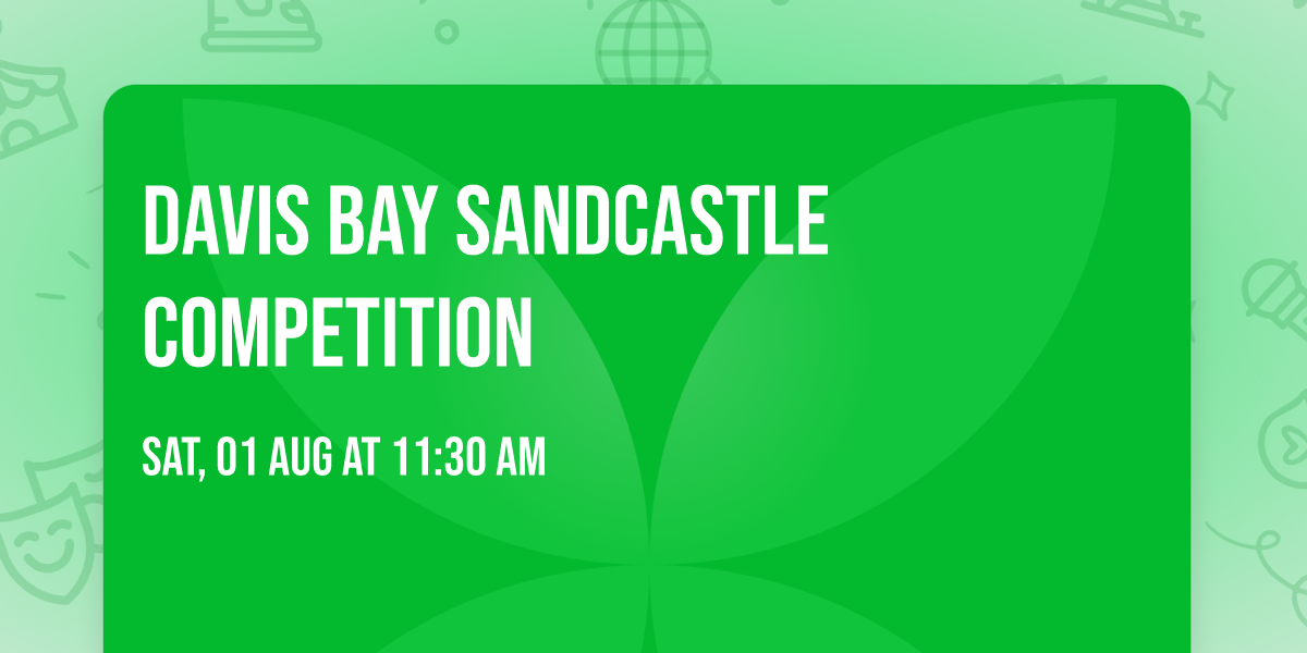 Davis Bay Sandcastle Competition