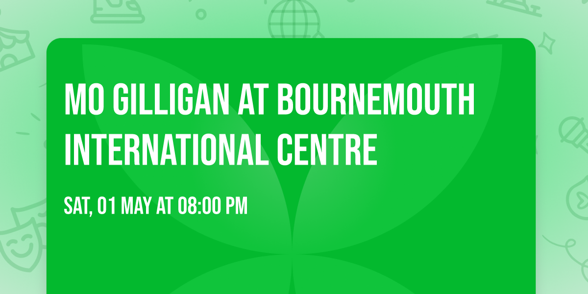 Mo Gilligan at Bournemouth International Centre