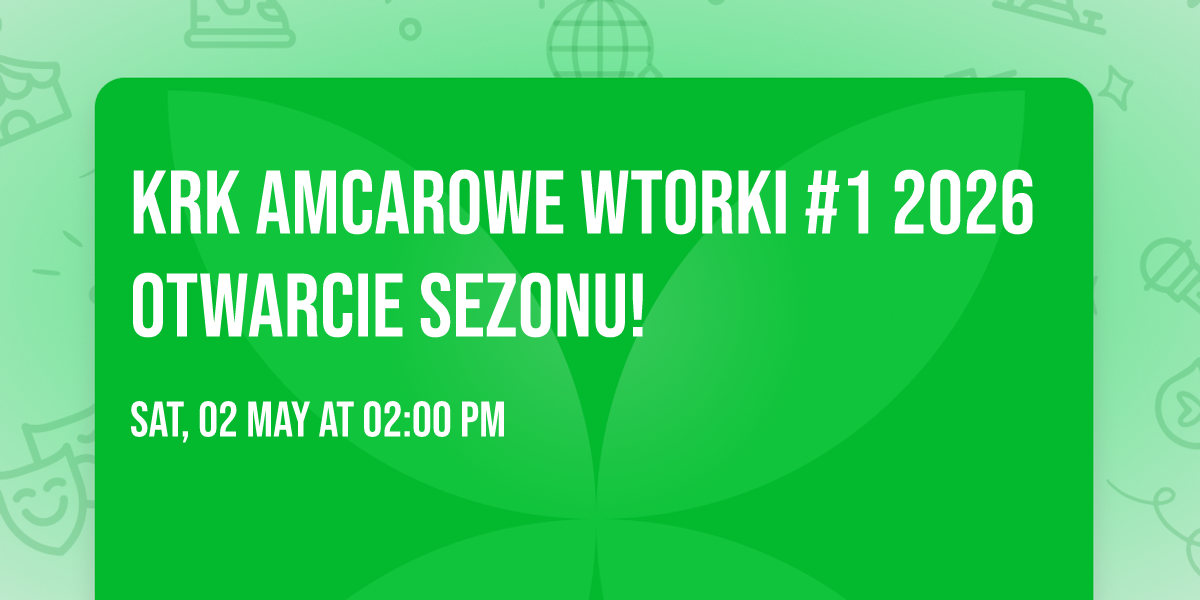 KRK Amcarowe Wtorki #1 2026 Otwarcie sezonu!