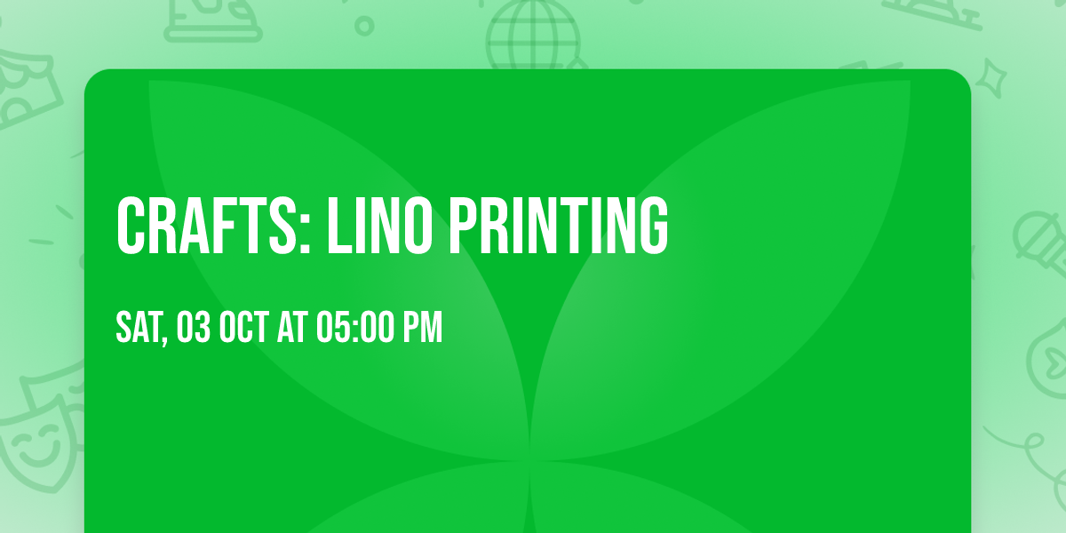 Crafts: Lino Printing