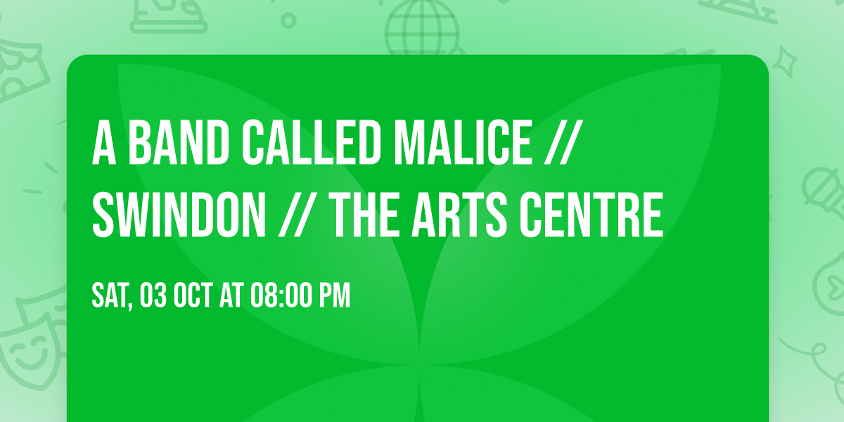 A band Called Malice \/\/ SWINDON \/\/ The arts Centre