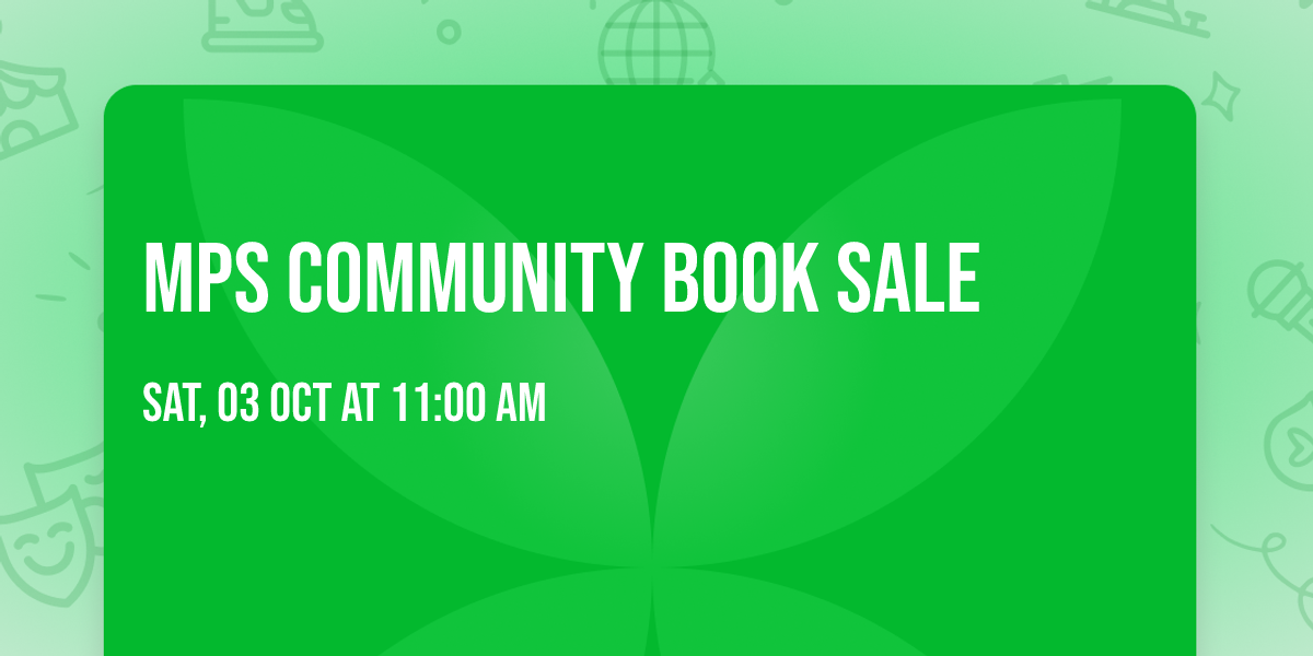 MPS COMMUNITY BOOK SALE 