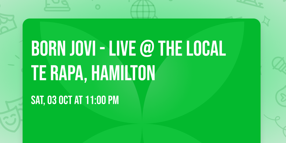 Born Jovi - LIVE @ The Local Te Rapa, Hamilton
