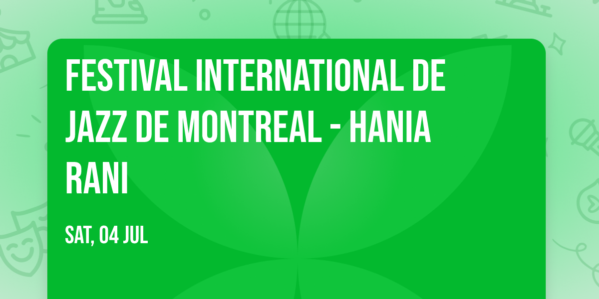 Festival International De Jazz De Montreal - Hania Rani