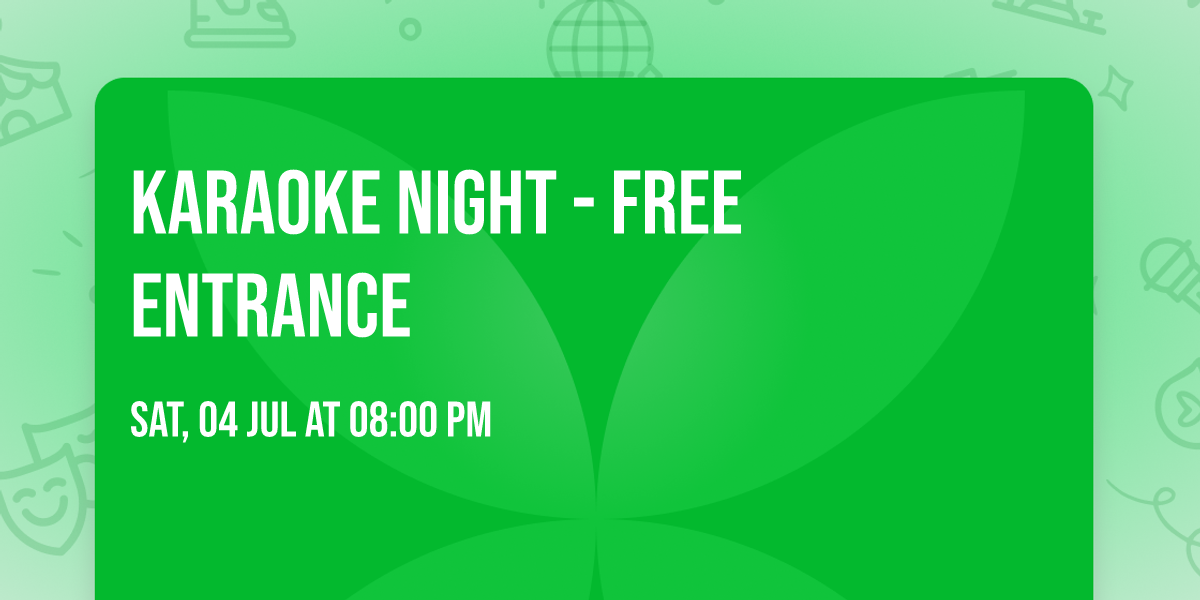 Karaoke Night - FREE entrance