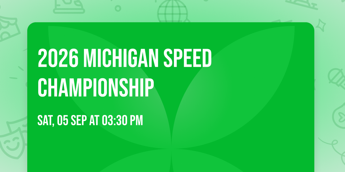 2026 Michigan Speed Championship