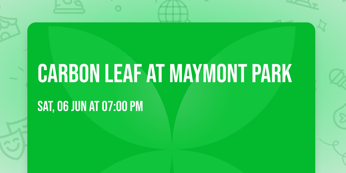 Carbon Leaf at Maymont Park