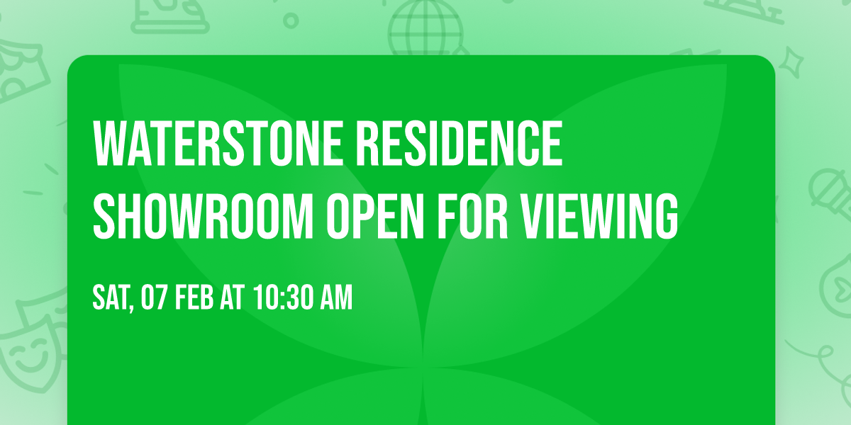 Waterstone Residence Showroom Open for Viewing