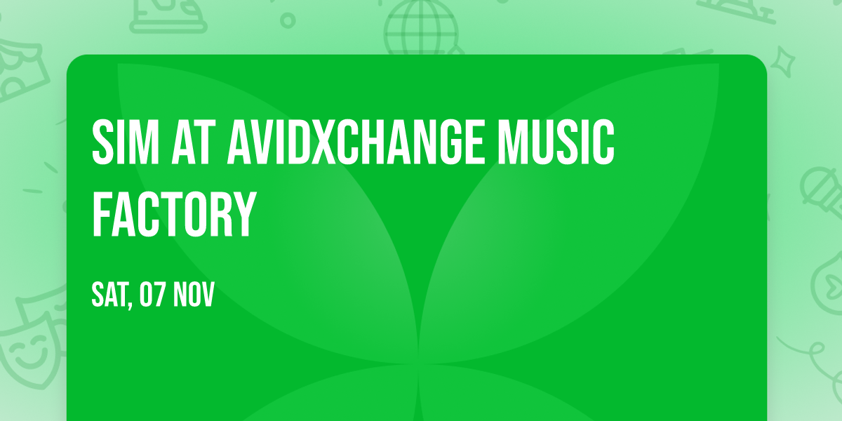 SiM at AvidXchange Music Factory