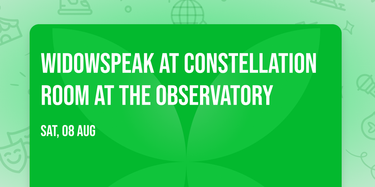 Widowspeak at Constellation Room at The Observatory