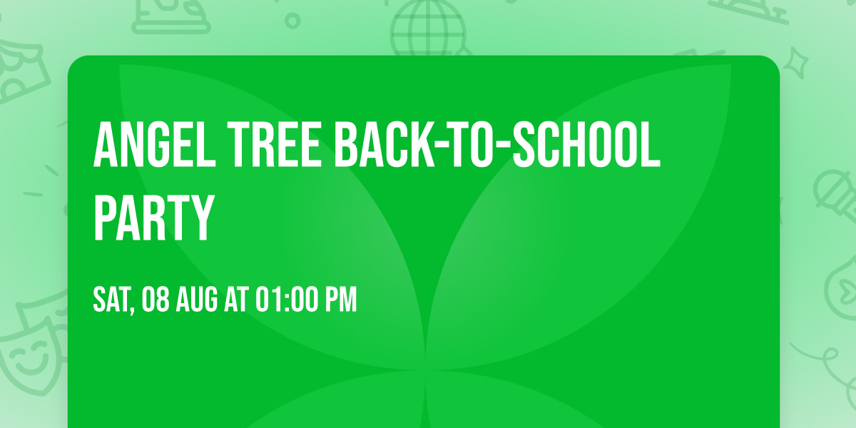 Angel Tree Back-to-School Party 