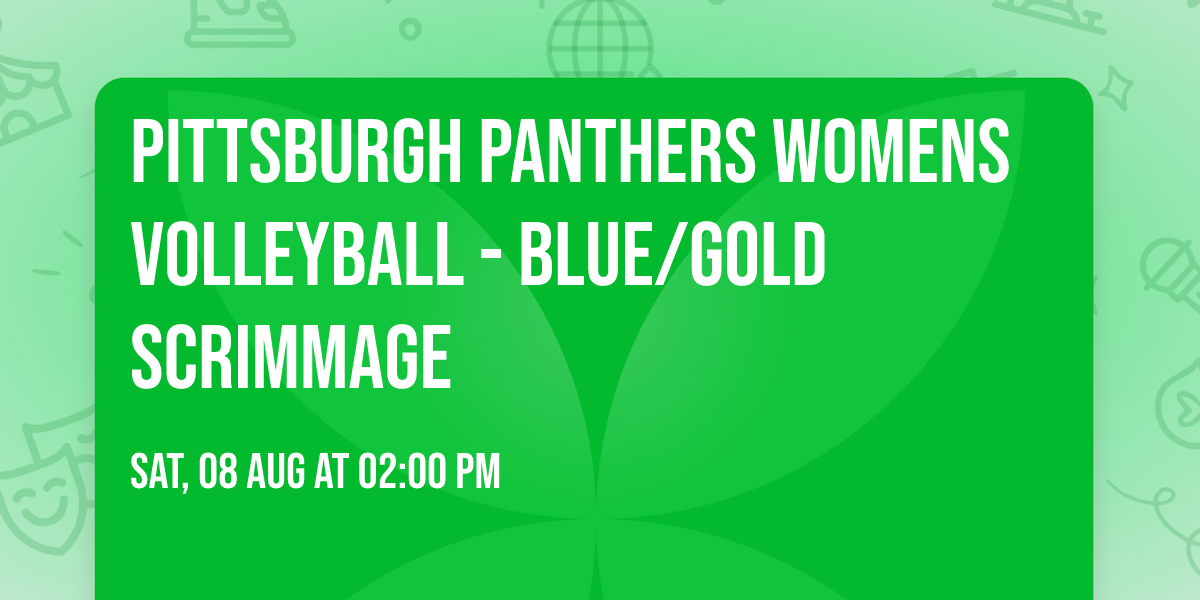 Pittsburgh Panthers Womens Volleyball - Blue\/Gold Scrimmage