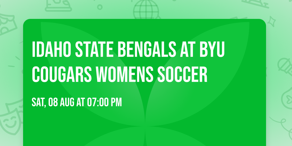 Idaho State Bengals at BYU Cougars Womens Soccer