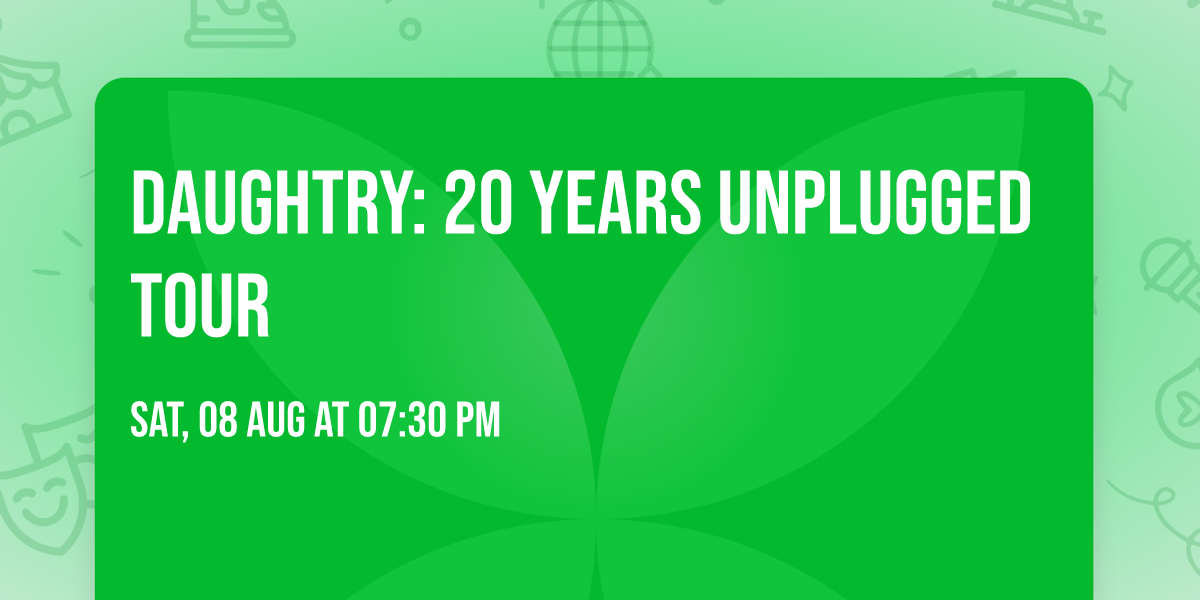 Daughtry: 20 Years Unplugged Tour