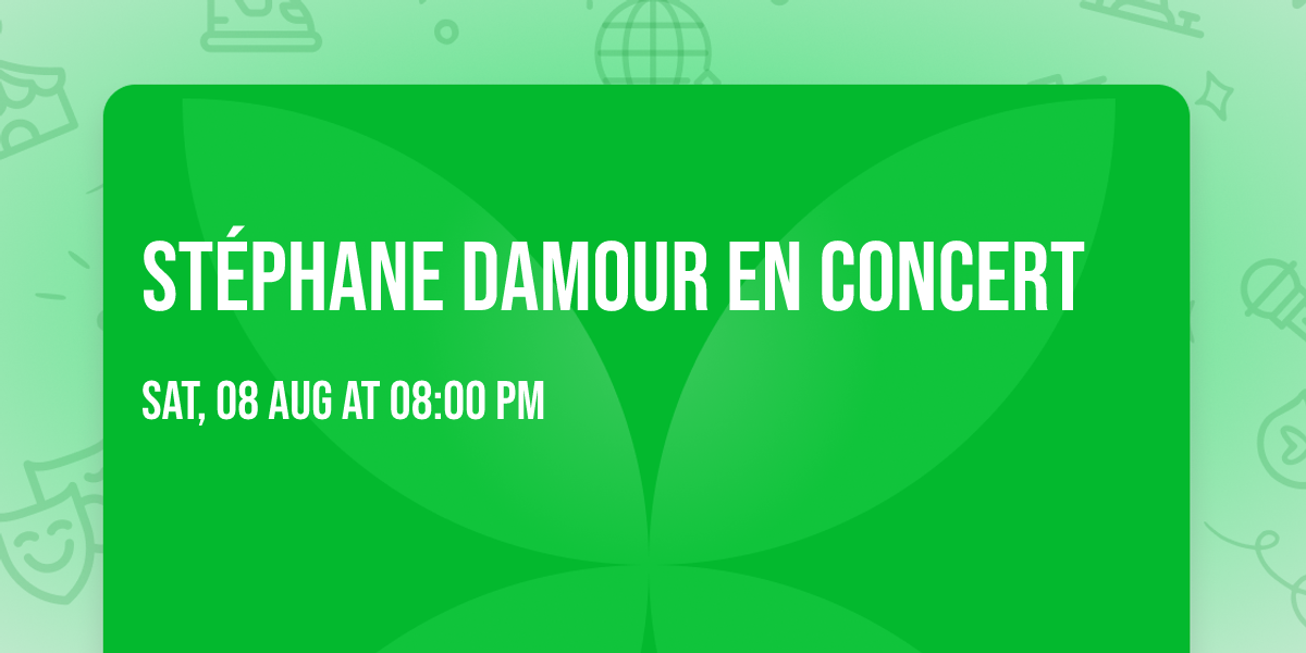 St\u00e9phane DAMOUR en concert