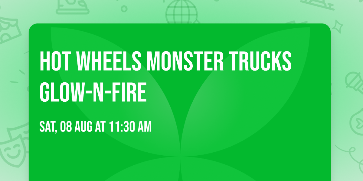 Hot Wheels Monster Trucks Glow-N-Fire