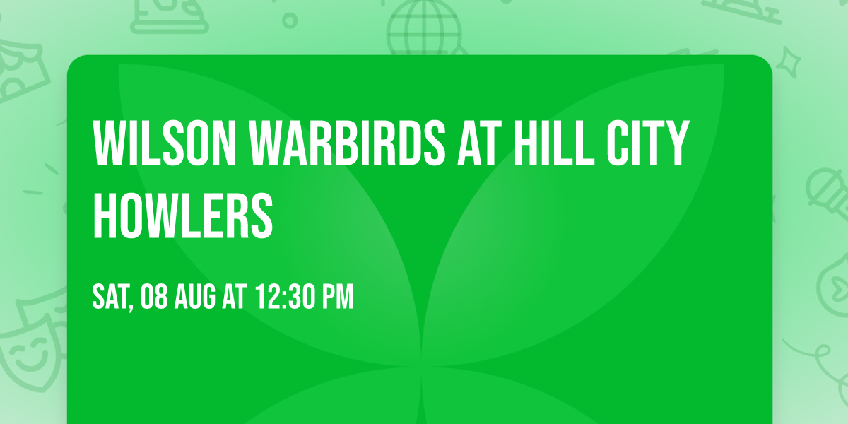 Wilson Warbirds at Hill City Howlers