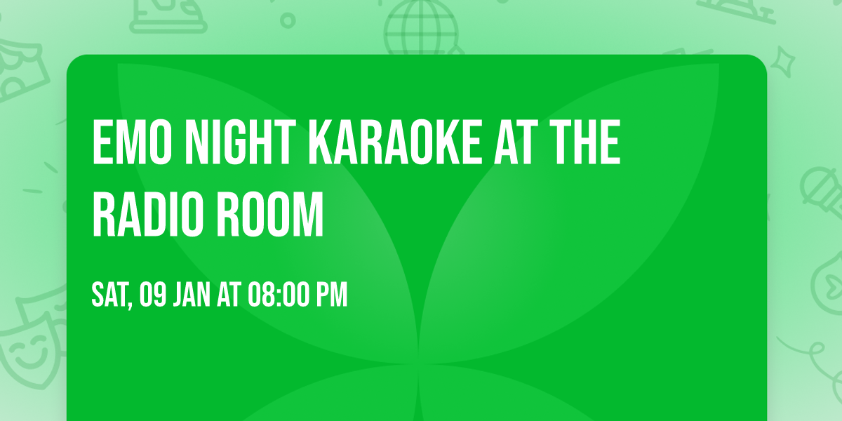 Emo Night Karaoke at The Radio Room