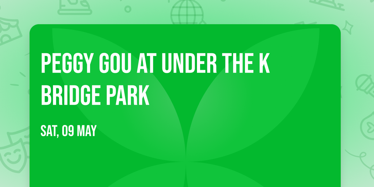 Peggy Gou at Under the K Bridge Park