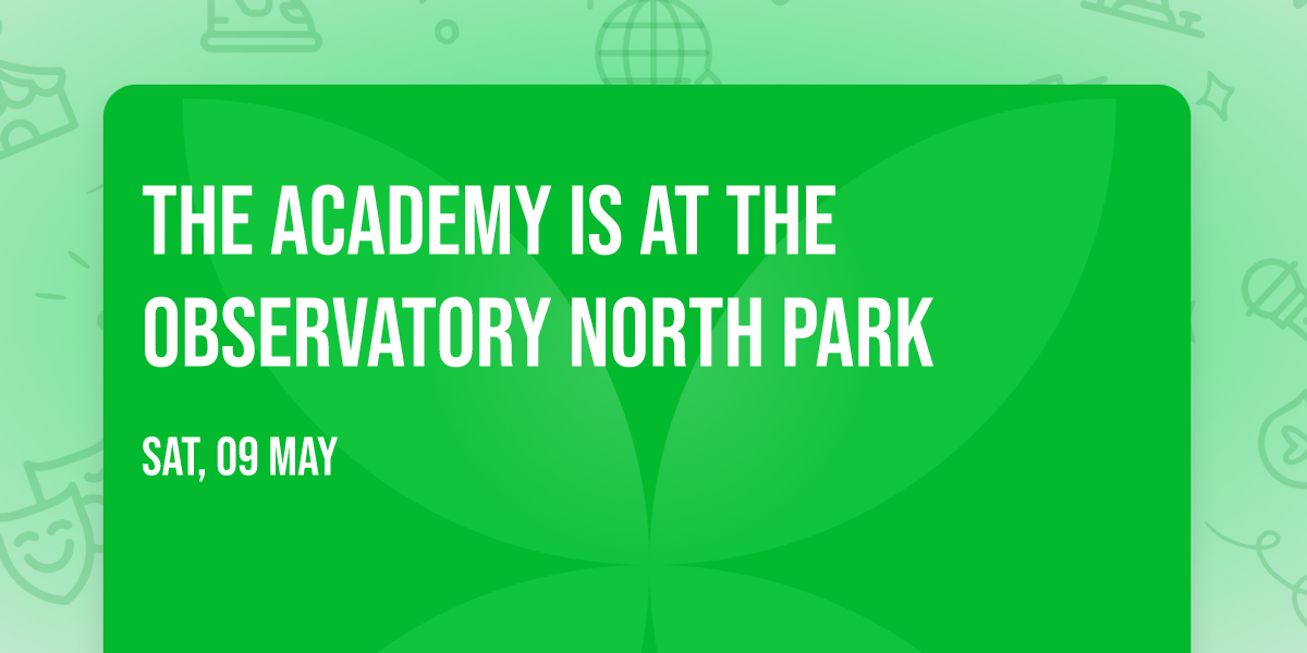 The Academy Is at The Observatory North Park