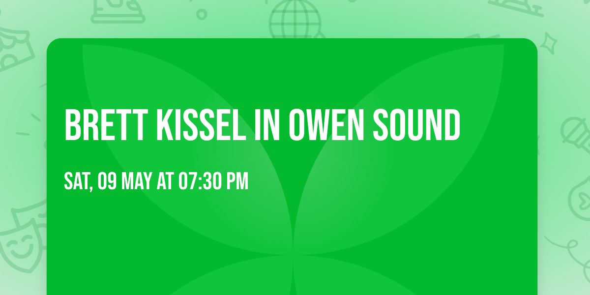 Brett Kissel in Owen Sound