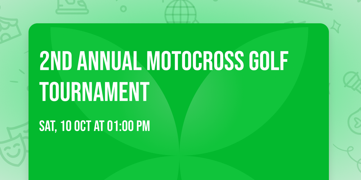 2nd Annual Motocross Golf tournament