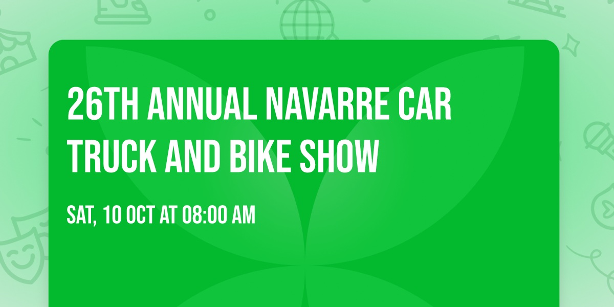 26th Annual Navarre Car Truck and Bike Show