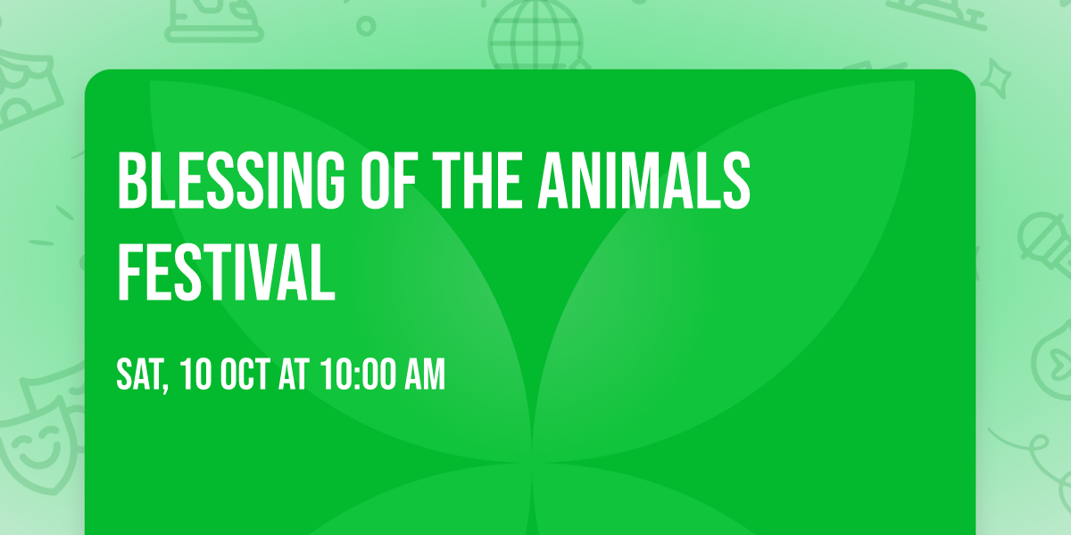 Blessing of the Animals Festival